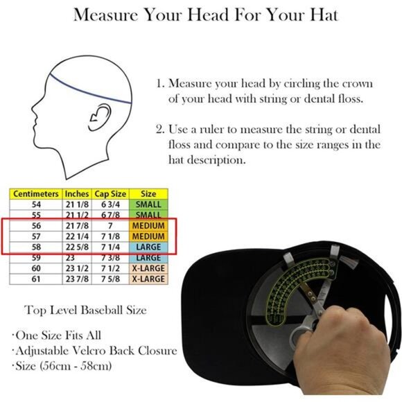 Top Level Baseball Cap Men Women - Classic Adjustable Plain Hat - Picture 7 of 8